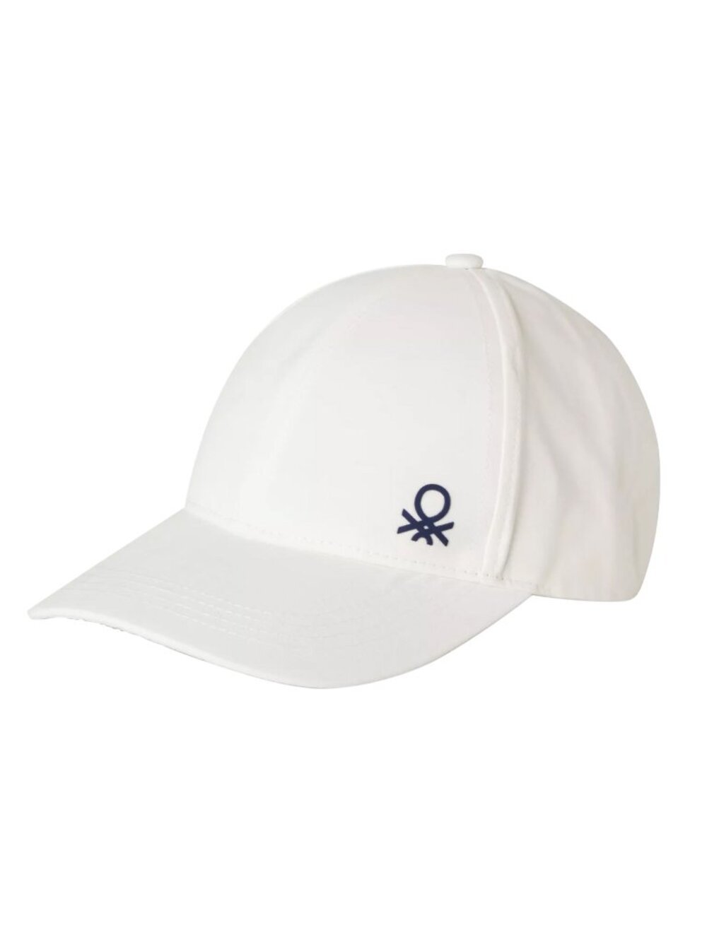 NWT Benetton Kids' Optical White Logo-embroidered Cotton Baseball Cap 6